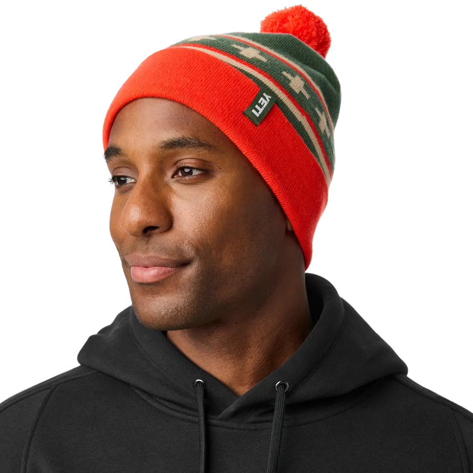 beanie met pompon