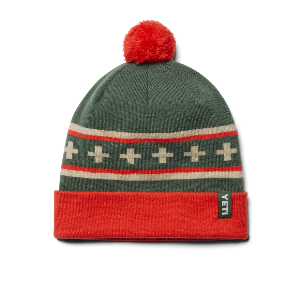 beanie met pompon